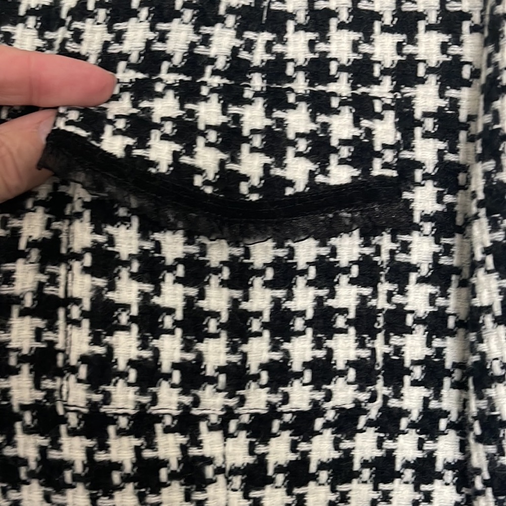 Houndstooth Long Jacket/Blazer - image 5